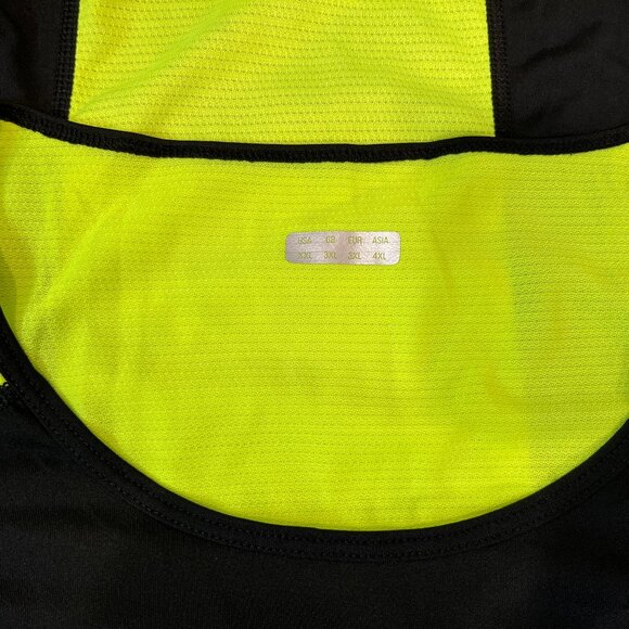 Men’s Neon Yellow & Black Running Tank — “RUN RUN” Graphic — Size XXL - Picture 3 of 3